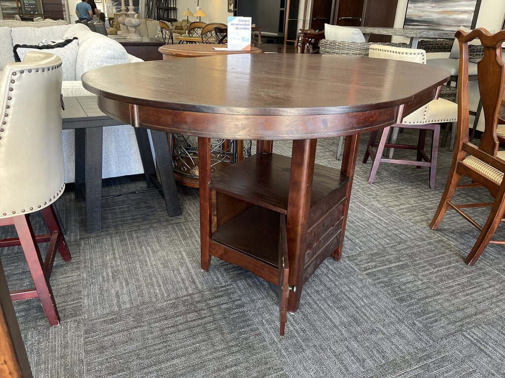 Joplin New Oval Pub Table 42x42x36 w/Leaf 42x60x36 (314300)