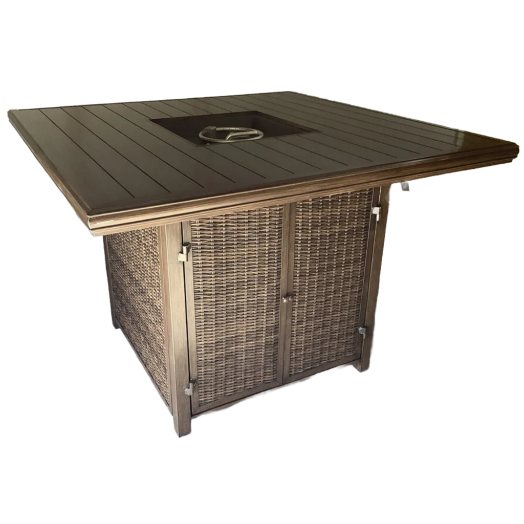 76885 - Ashley Paradise Trail Bar Table w/Firepit 56x56x40