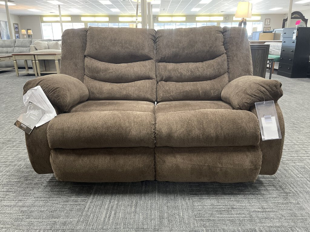 76898 - Ashley Tulen Chocolate Reclining Loveseat 60x30x40