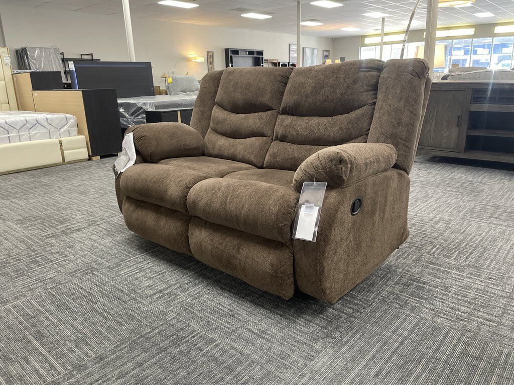 76898 - Ashley Tulen Chocolate Reclining Loveseat 60x30x40