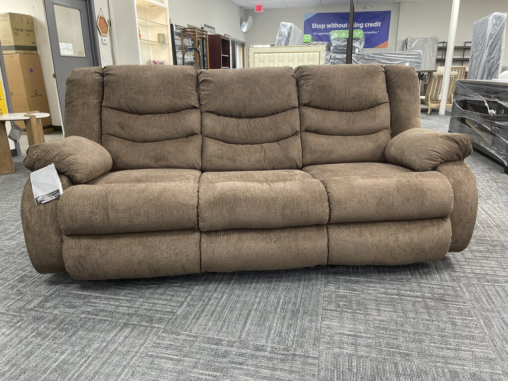 76899 - Ashley Tulen Chocolate Reclining Sofa 84x33x40