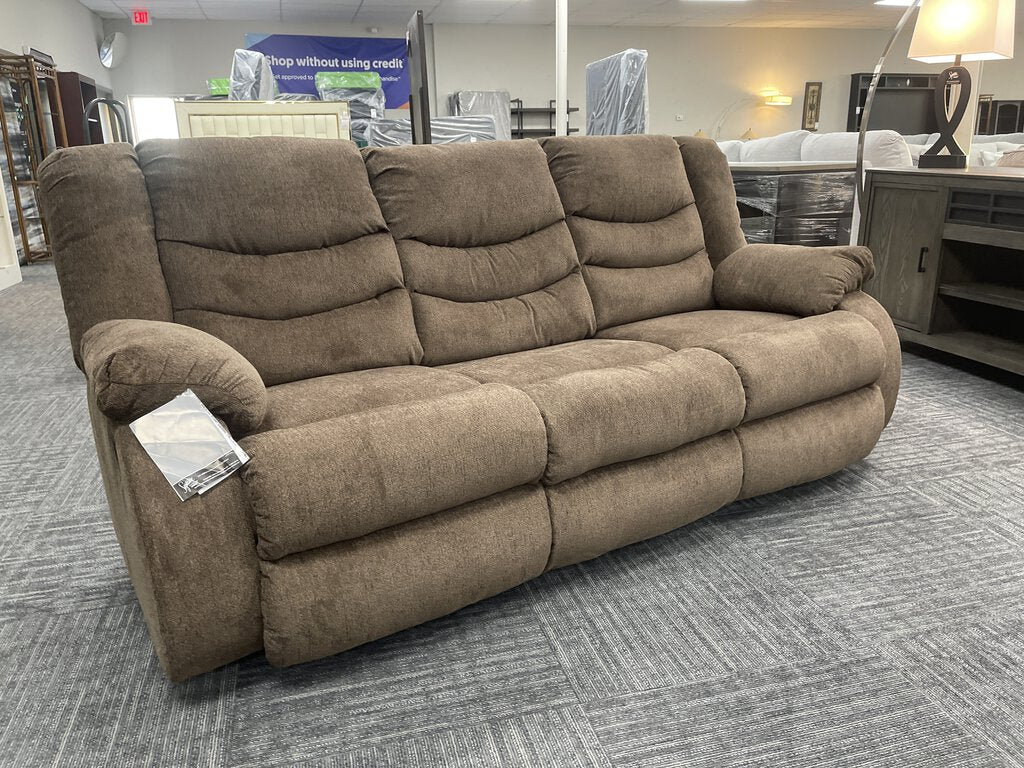 76899 - Ashley Tulen Chocolate Reclining Sofa 84x33x40