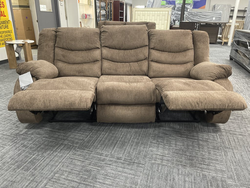 76899 - Ashley Tulen Chocolate Reclining Sofa 84x33x40