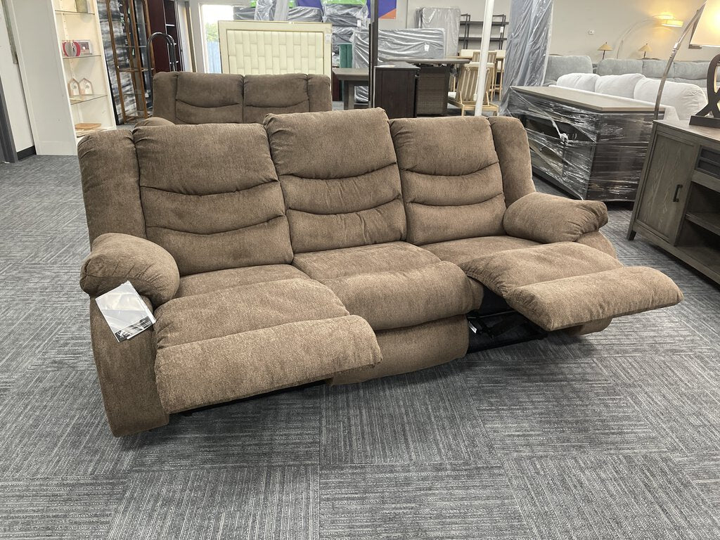 76899 - Ashley Tulen Chocolate Reclining Sofa 84x33x40