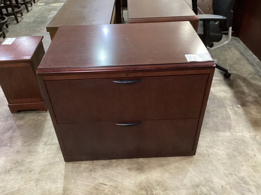 82098 - Cherry 2 Drawer File Cabinet 36x24x30