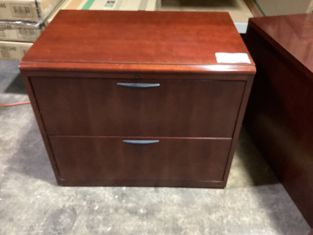 82097 - Cherry 2 Drawer File Cabinet 36x24x30