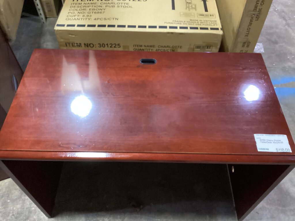 82100 - Cherry Printer Table Desk 45x24x30