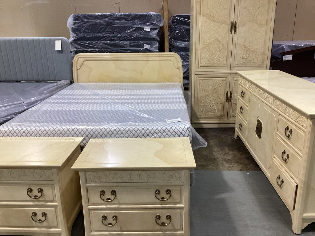 82091 Henredon Chinoiserie Full/Queen 5pc Bedroom 56x42