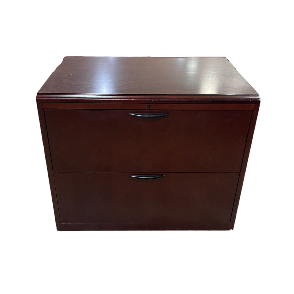 82099 - Cherry 2 Drawer File Cabinet 36x24x30