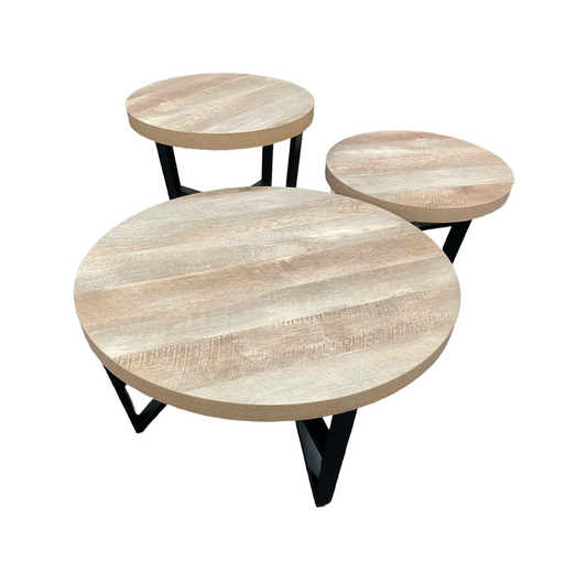 76913 - Ashley Deanlee Coffee & End Table Set C.T-(34x34x18 ) E.T (24x24x22)