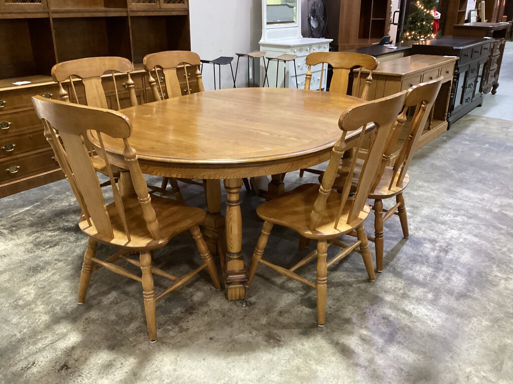 82126 - Ashley Oval 7pc Dining 54x54-72x30