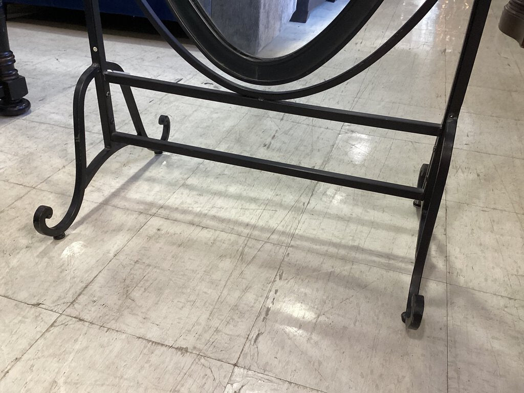 82141 - Iron Full Length Cheval Floor Mirror 31x20x73