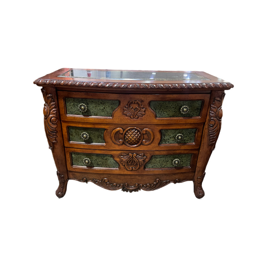 82145 - Three Drawer Accent Chest Console Table 42x20x33