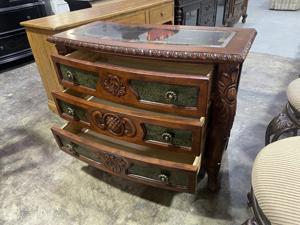 82145 - Three Drawer Accent Chest Console Table 42x20x33