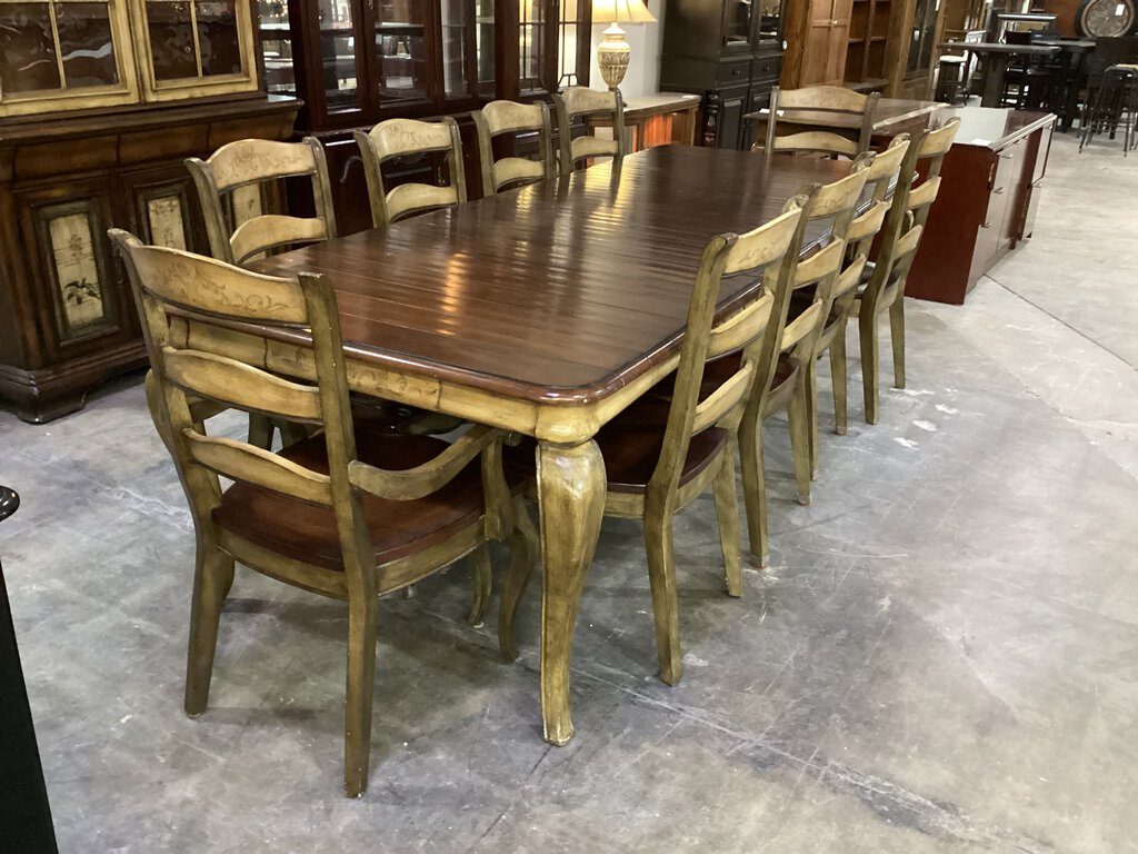 82133 - Hooker Vinyard 11pc Dining Set 42x73-91-109x30