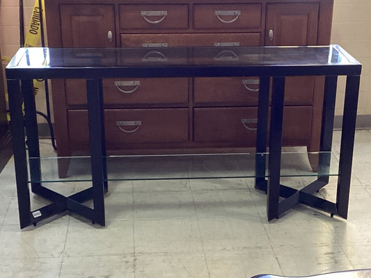 82152 - Metal & Glass Sofa Table 60x15x30