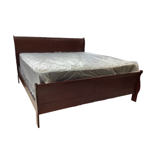 LP Cherry NEW King Sleigh Bed Frame 78x88x47