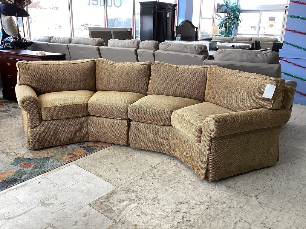 82183 - Pearson 2pc Curved Sofa 125x34x30