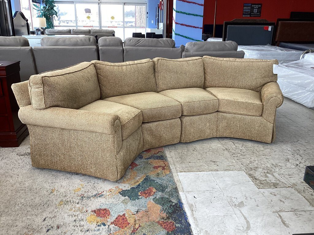 82183 - Pearson 2pc Curved Sofa 125x34x30