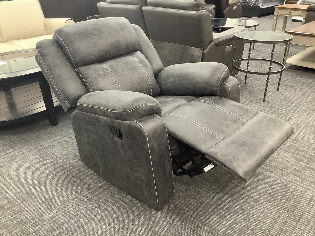 Lucca Gray NEW Glider Recliner 35x31x40 (679022)