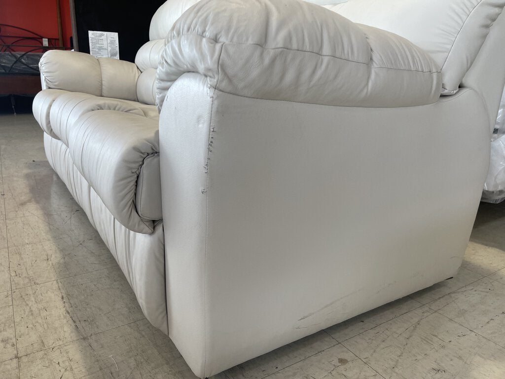 82231 - Palliser White Sleeper Sofa 84x36x40