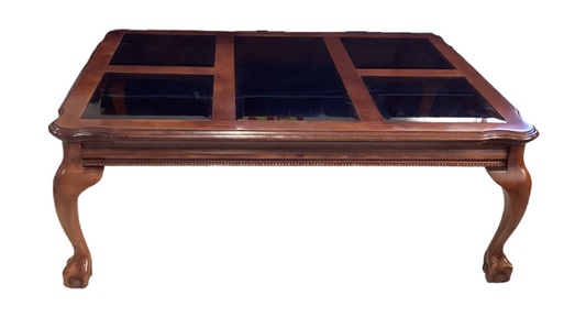 82223 - Coffee Table w/Smoked Glass Inserts 48x36x18