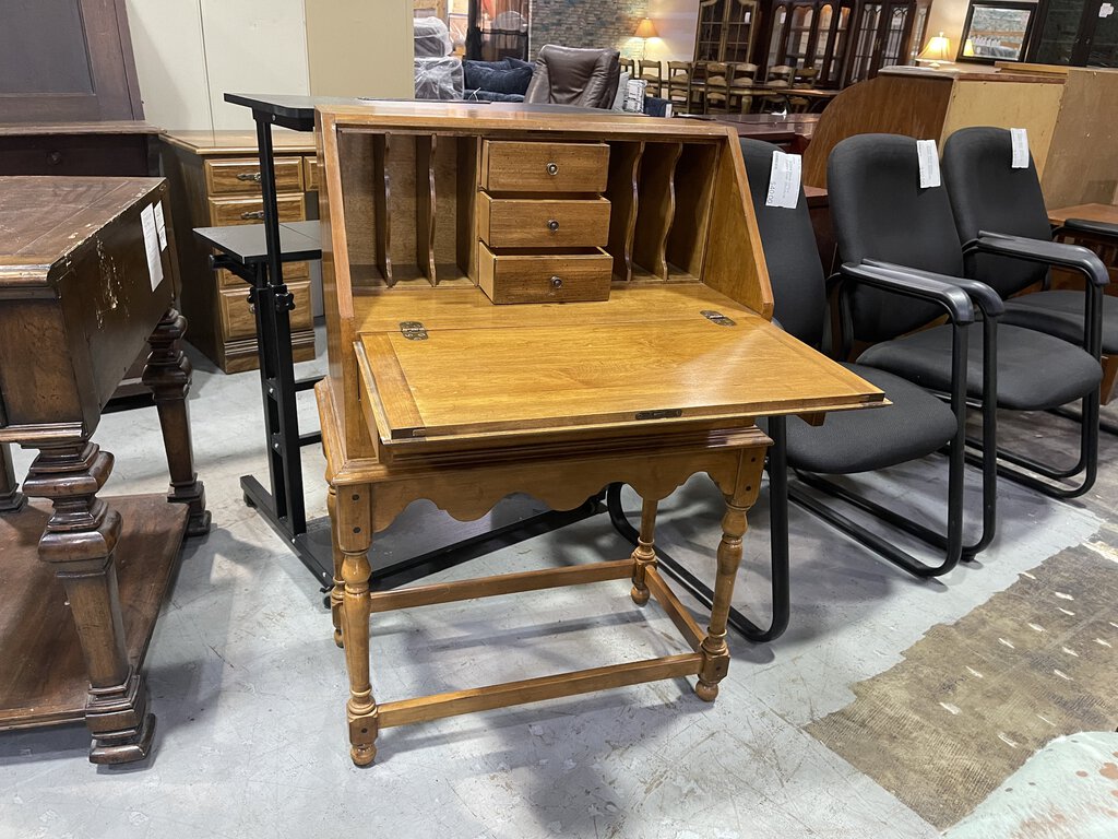 82224 - Ethan Allen Maple Secretary Desk 27x15x29