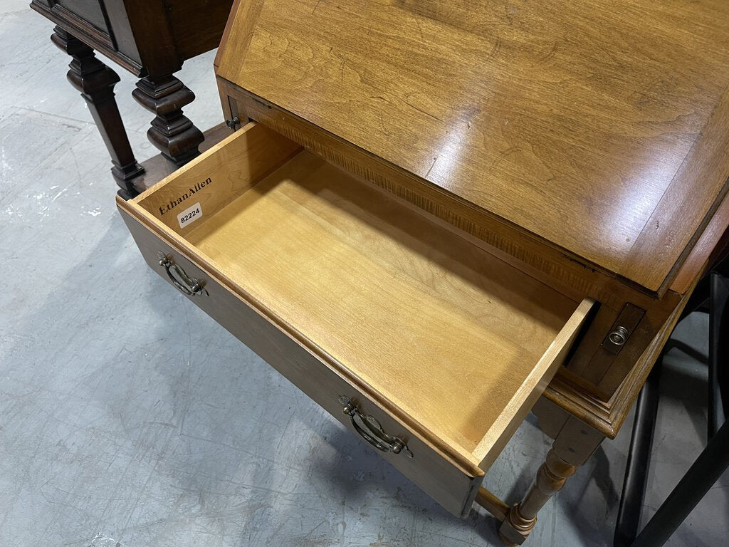 82224 - Ethan Allen Maple Secretary Desk 27x15x29