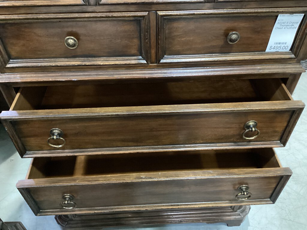 82245 - 6 Drawer Thomasville Chest 47x20x64