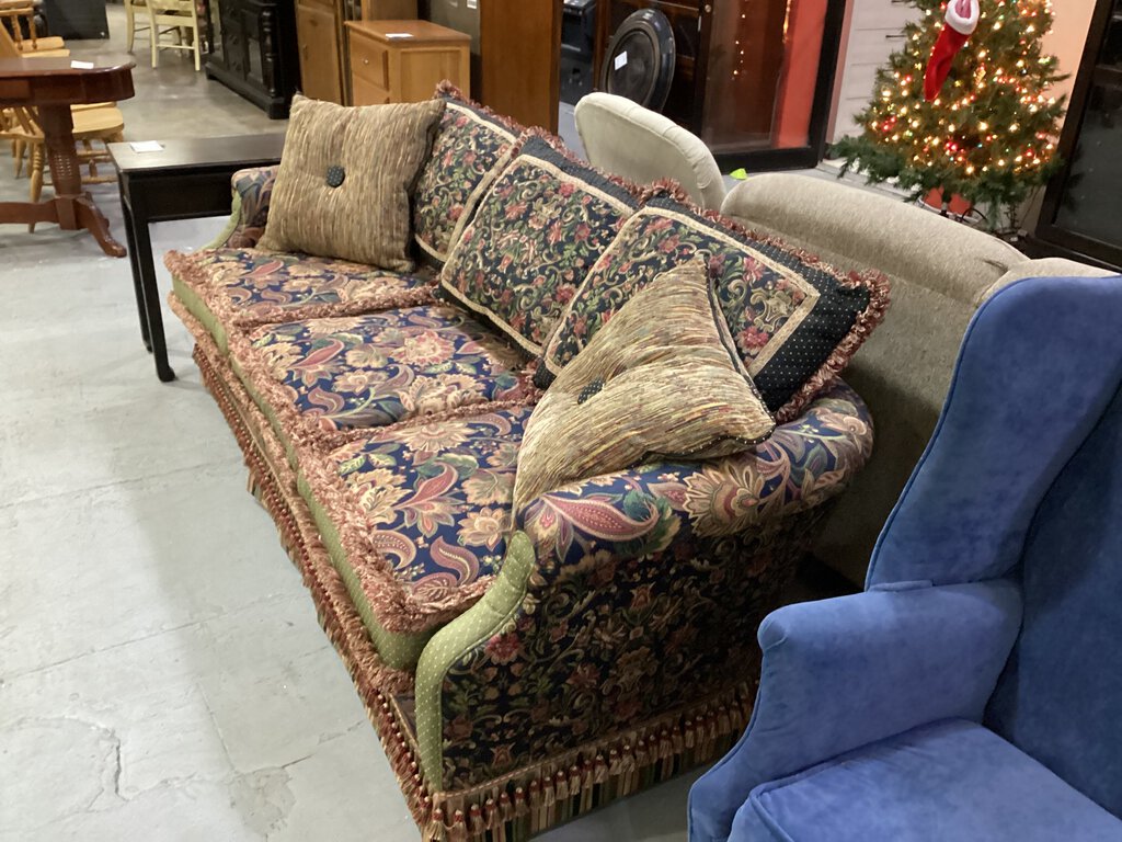 82273 - Custom Paisley Multi-Color Sofa 80x38x27