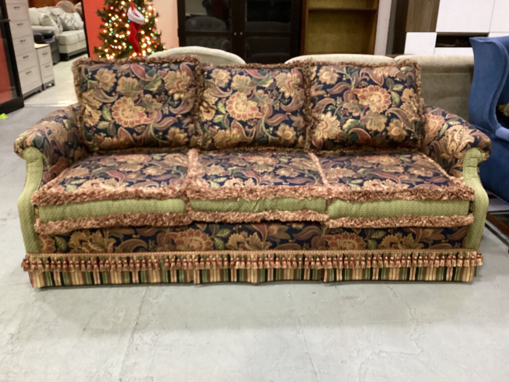 82273 - Custom Paisley Multi-Color Sofa 80x38x27