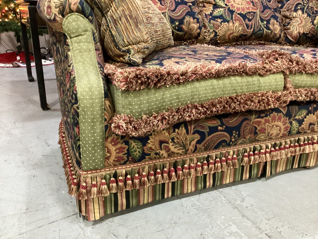 82273 - Custom Paisley Multi-Color Sofa 80x38x27