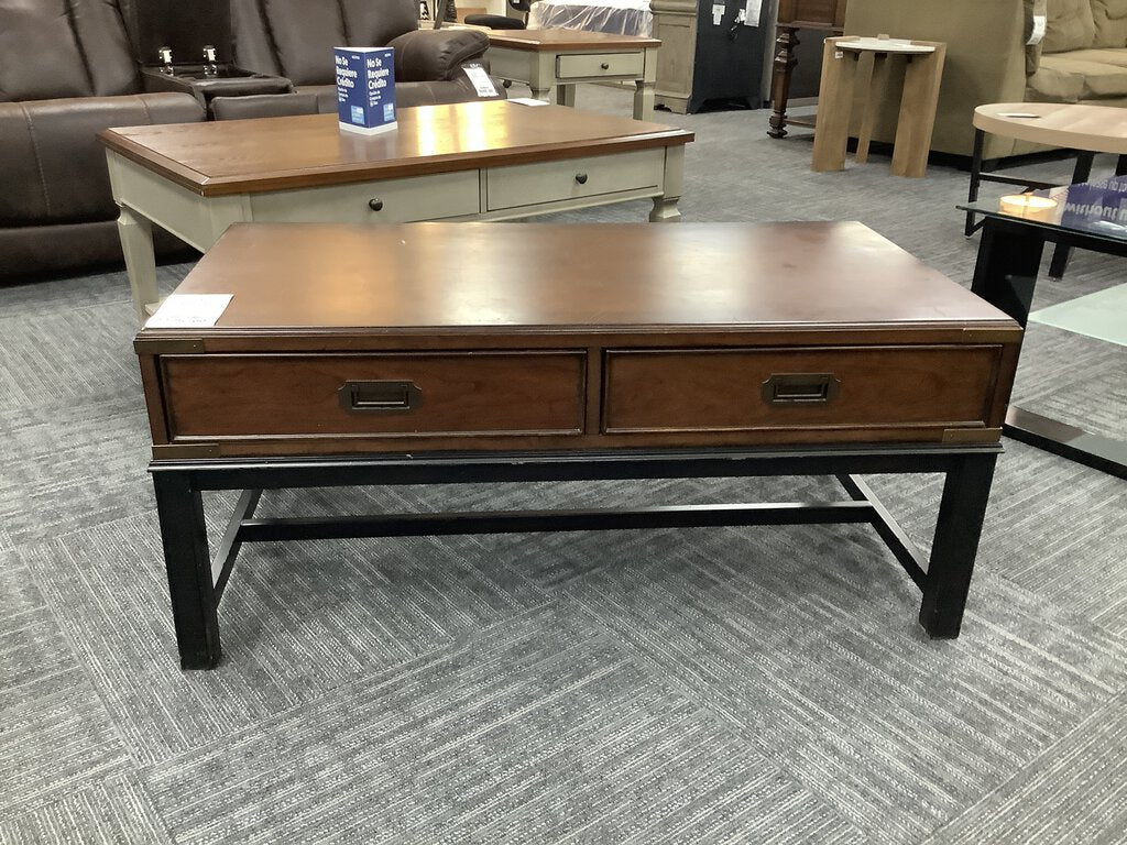 82274 - Thomasville Campaign Style Coffee Table 42x22x19