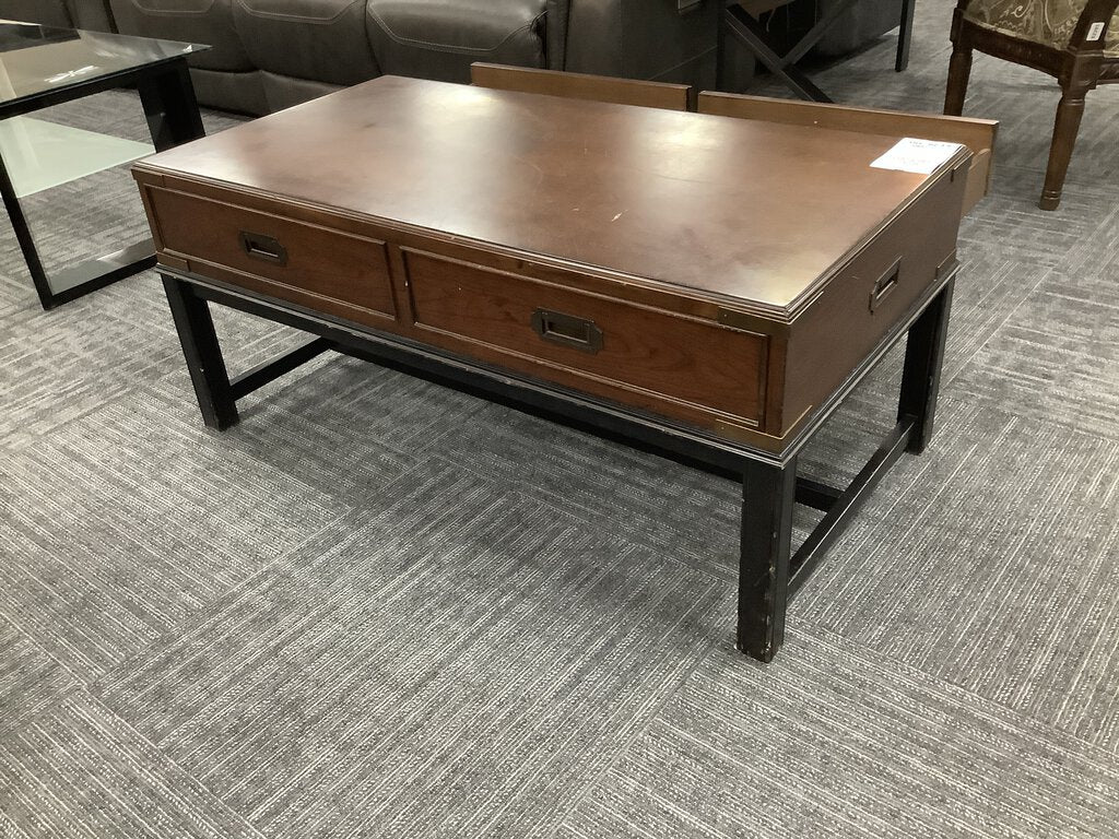 82274 - Thomasville Campaign Style Coffee Table 42x22x19