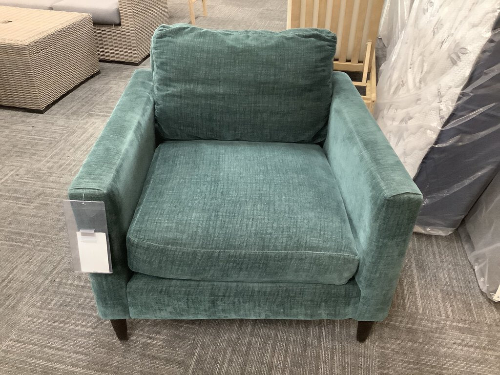 82297 - Jonathan Louis Kelvin Teal Arm Chair 36x38x31