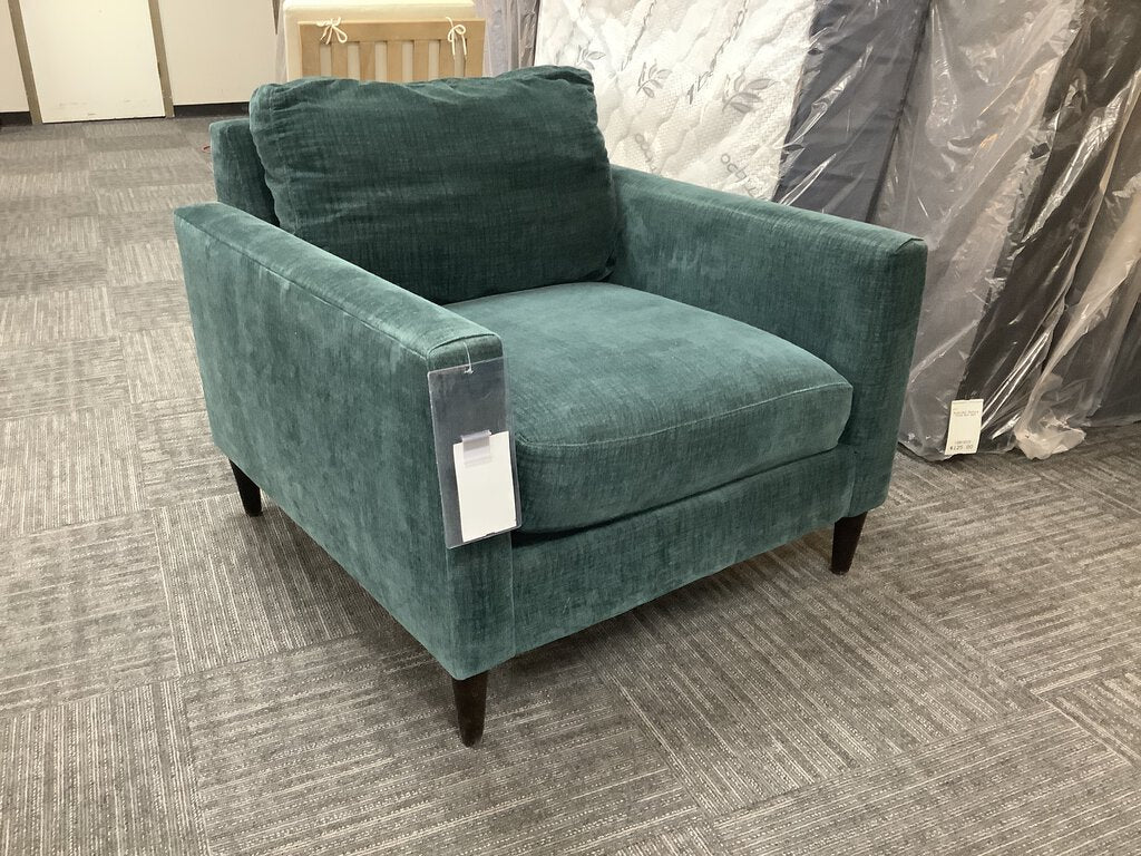 82297 - Jonathan Louis Kelvin Teal Arm Chair 36x38x31