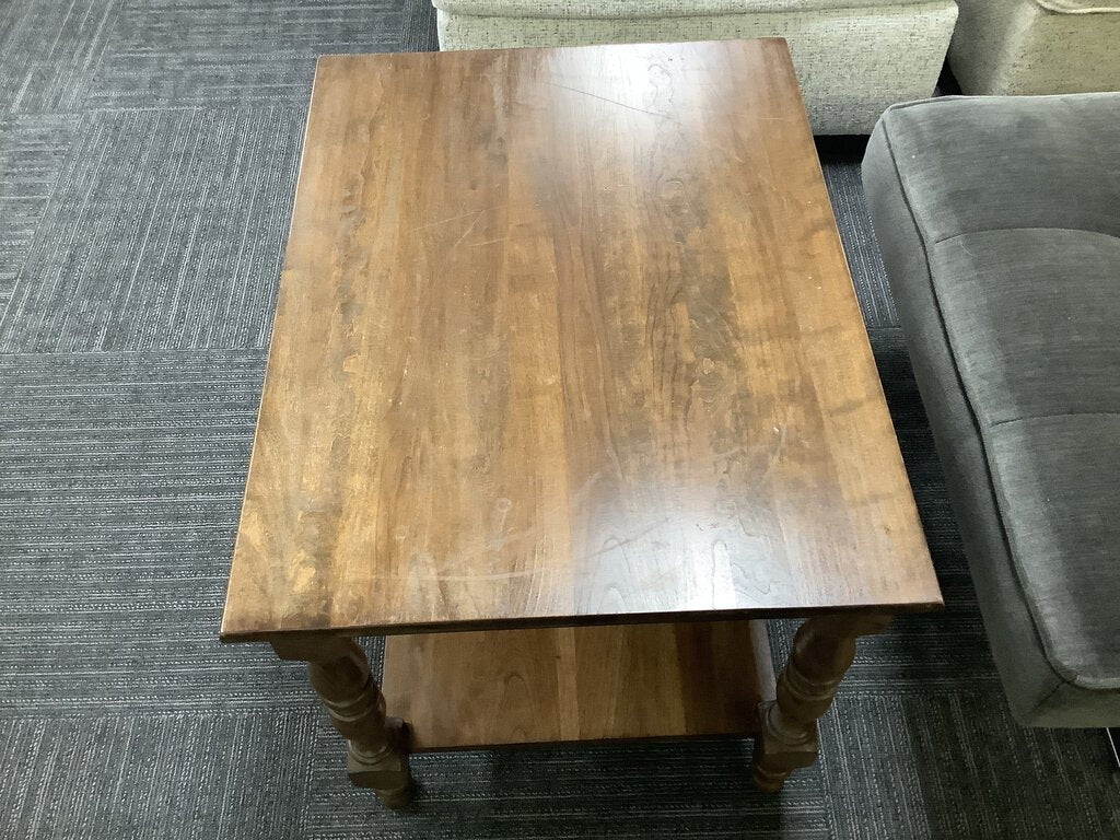 82228 - Wood Side Table 28x21x22