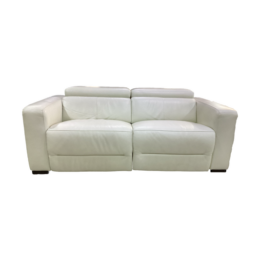 82300- Z Gallerie Verona Leather Reclining 2pc Sofa 78x40x26