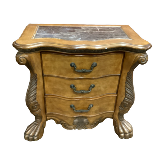 82248 - Michael Amini 3 Drawer Nightstand 46x20x34