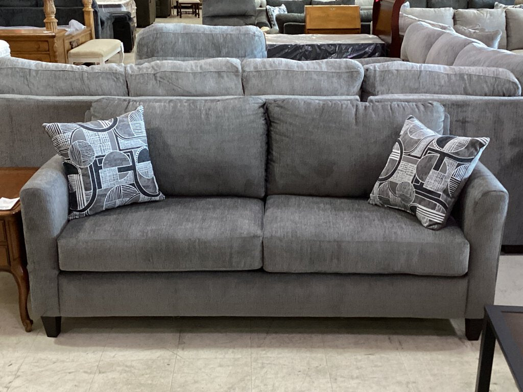 Sims Charcoal NEW Sofa 74x35x35 (3103-SIMC)