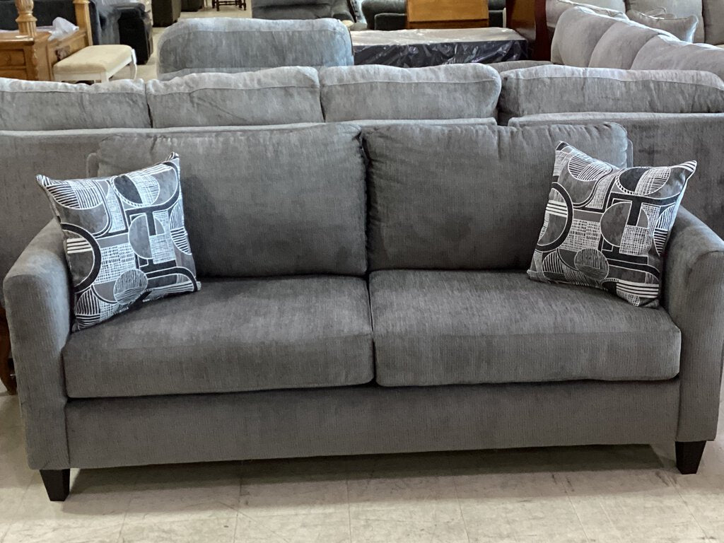 Sims Charcoal NEW Sofa 74x35x35 (3103-SIMC)