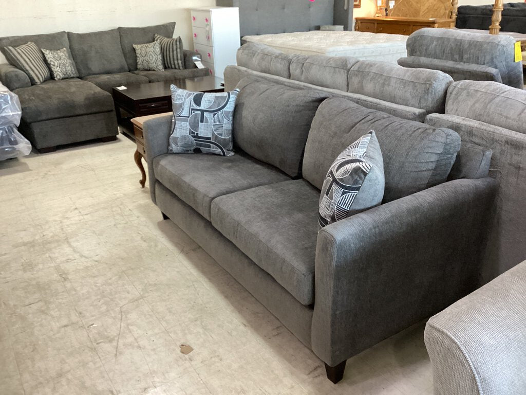 Sims Charcoal NEW Sofa 74x35x35 (3103-SIMC)