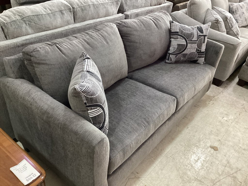 Sims Charcoal NEW Sofa 74x35x35 (3103-SIMC)