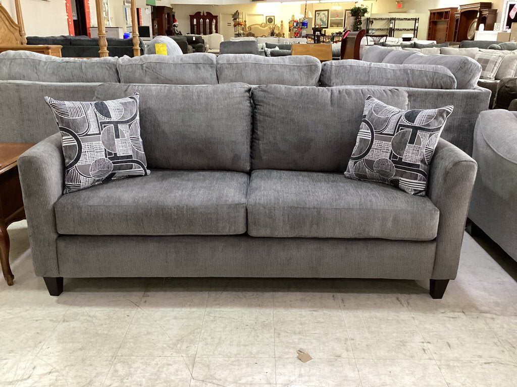 Sims Charcoal NEW Sofa 74x35x35 (3103-SIMC)