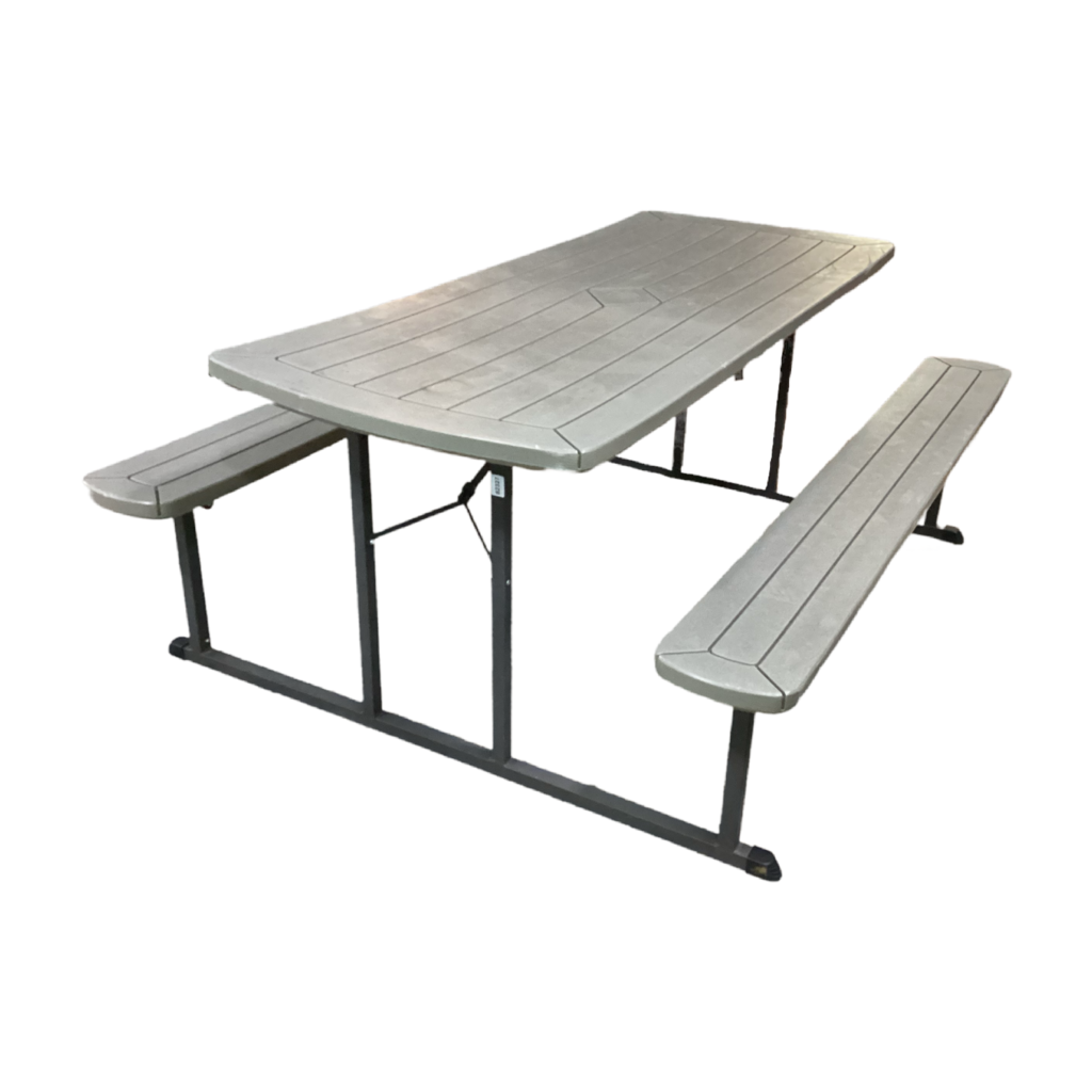 82327 - Outdoor Folding Picnic Table 57x72x30