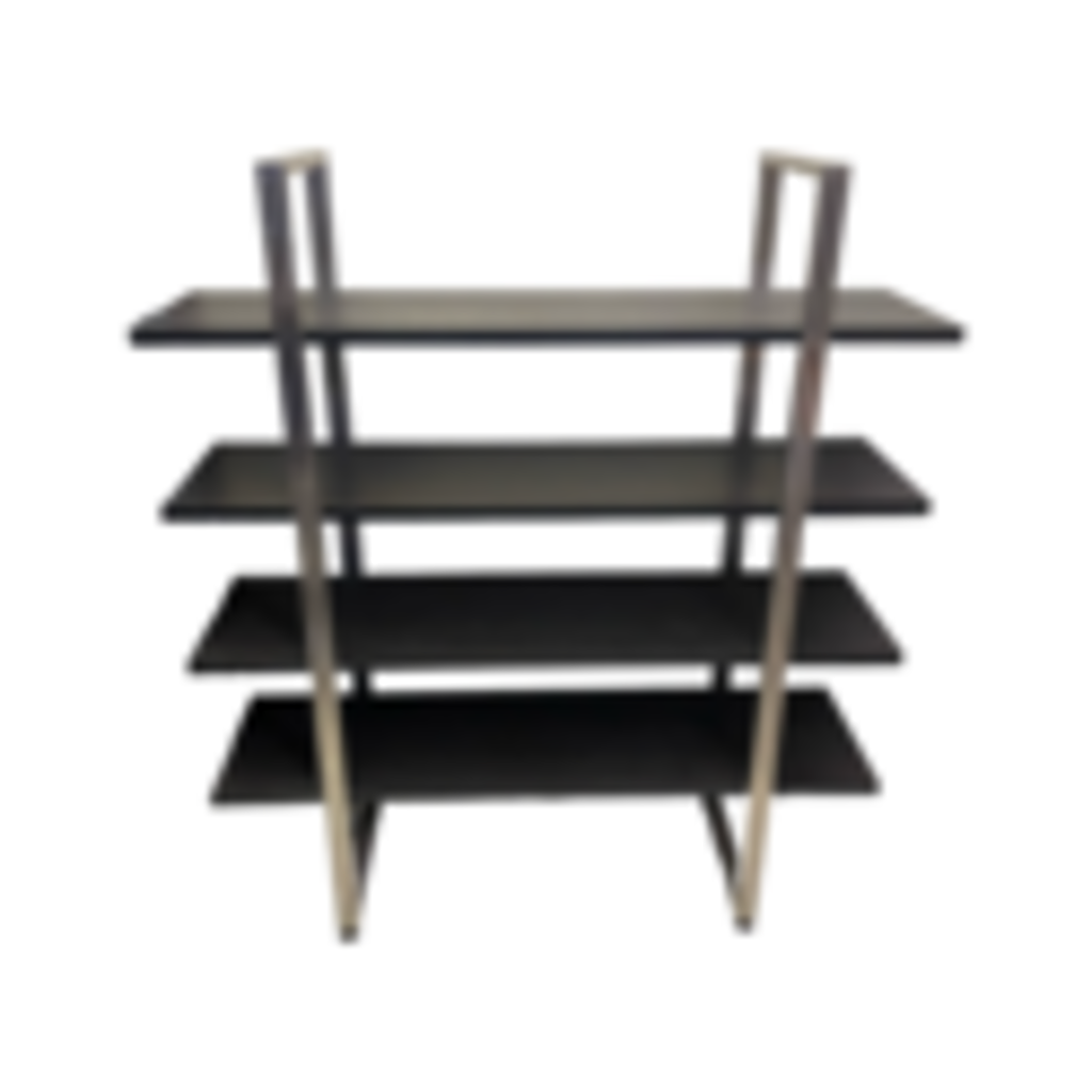 82338 - Black 4 Tier Shelf 48x13x55