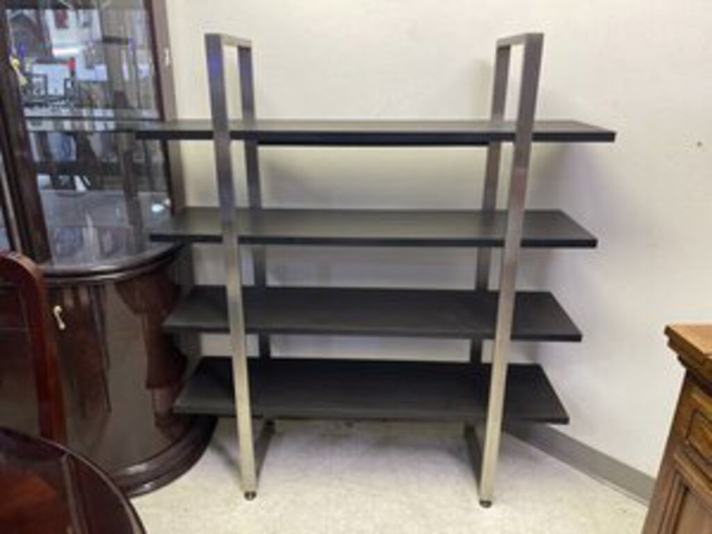 82338 - Black 4 Tier Shelf 48x13x55