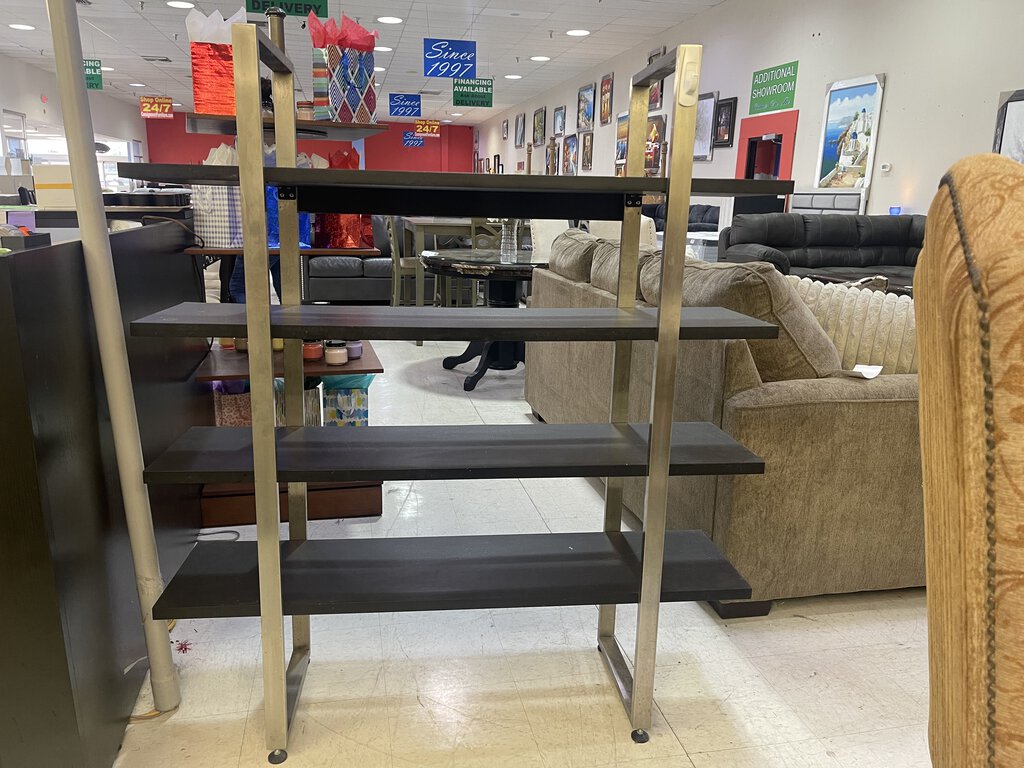 82337 - Black 4 Tier Shelf 48x13x55