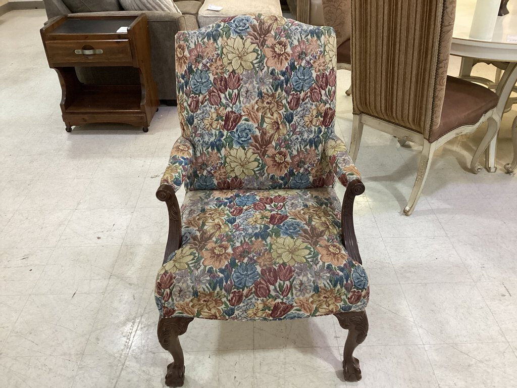 82361 - Floral Arm Chair 25x25x40