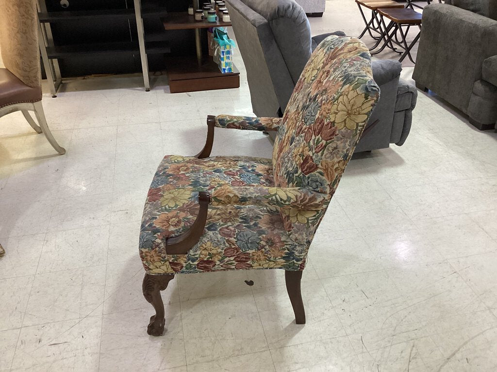 82361 - Floral Arm Chair 25x25x40